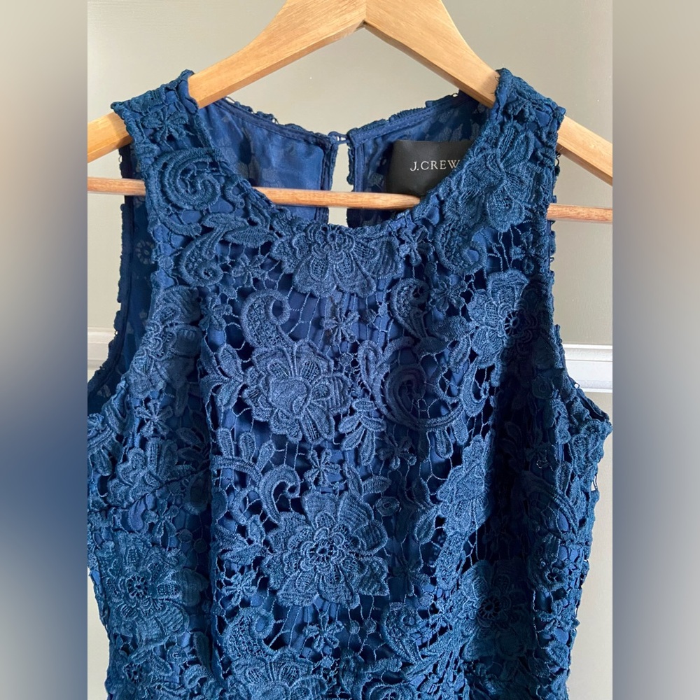 Blue lace dress